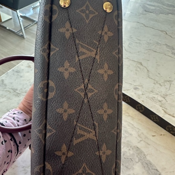 Louis Vuitton Pallas BB Monogram Brown and Burgundy Handbag - Picture 11 of 16